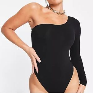 Naked Wardrobe One Shoulder Bodysuit